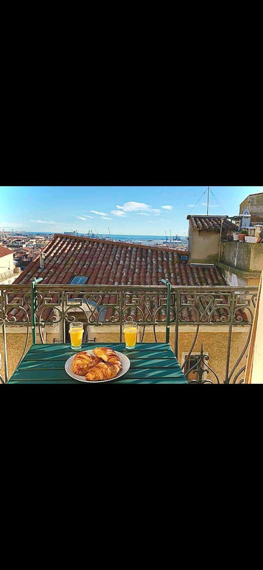 La Grande Bleue Deux Chambres Vue Mer Sete Bagian luar foto
